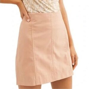 Free People Modern Femme Faux Leather Skirt